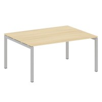 Metal System Quattro 5x5 50БП.ПРГ-1.4 (Акация лорка/Серый) Переговорный стол на П-образном м/к