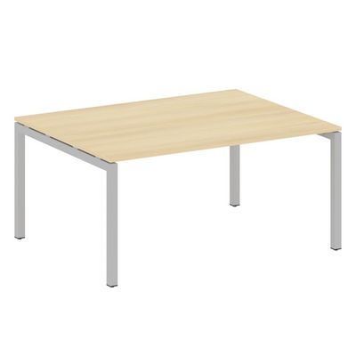 Metal System Quattro 5x5 50БП.ПРГ-1.4 (Акация лорка/Серый) Переговорный стол на П-образном м/к