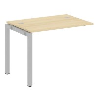 Metal System Quattro 5x5 50БП.ПРС-СП-1.1 (Акация лорка/Серый) Проходной наборный элемент рабочей станции на П-образном м/к