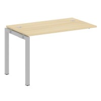 Metal System Quattro 5x5 50БП.ПРС-СП-1.2 (Акация лорка/Серый) Проходной наборный элемент рабочей станции на П-образном м/к