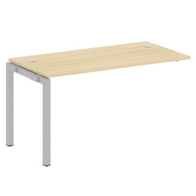 Metal System Quattro 5x5 50БП.ПРС-СП-1.3 (Акация лорка/Серый) Проходной наборный элемент рабочей станции на П-образном м/к