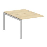 Metal System Quattro 5x5 50БП.ПРС-СП-2.1 (Акация лорка/Серый) Проходной наборный элемент рабочей станции на П-образном м/к