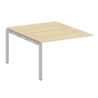 Metal System Quattro 5x5 50БП.ПРС-СП-2.2 (Акация лорка/Серый) Проходной наборный элемент рабочей станции на П-образном м/к