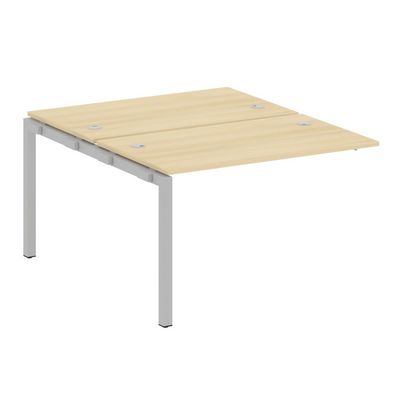 Metal System Quattro 5x5 50БП.ПРС-СП-2.2 (Акация лорка/Серый) Проходной наборный элемент рабочей станции на П-образном м/к