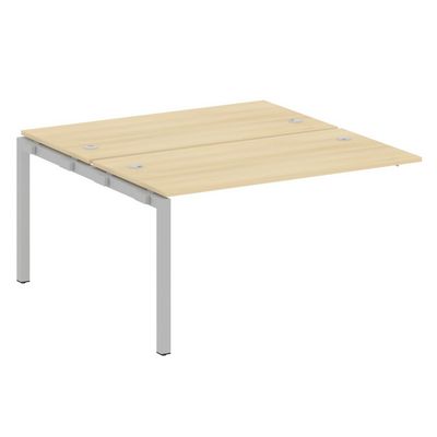 Metal System Quattro 5x5 50БП.ПРС-СП-2.3 (Акация лорка/Серый) Проходной наборный элемент рабочей станции на П-образном м/к