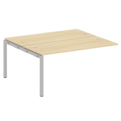 Metal System Quattro 5x5 50БП.ПРС-СП-2.4 (Акация лорка/Серый) Проходной наборный элемент рабочей станции на П-образном м/к