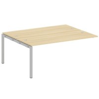 Metal System Quattro 5x5 50БП.ПРС-СП-2.5 (Акация лорка/Серый) Проходной наборный элемент рабочей станции на П-образном м/к