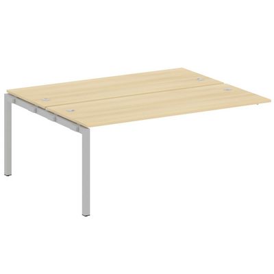 Metal System Quattro 5x5 50БП.ПРС-СП-2.5 (Акация лорка/Серый) Проходной наборный элемент рабочей станции на П-образном м/к