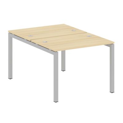 Metal System Quattro 5x5 50БП.РАС-СП-2.1 (Акация лорка/Серый) Рабочая станция на П-образном м/к