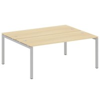 Metal System Quattro 5x5 50БП.РАС-СП-2.5 (Акация лорка/Серый) Рабочая станция на П-образном м/к