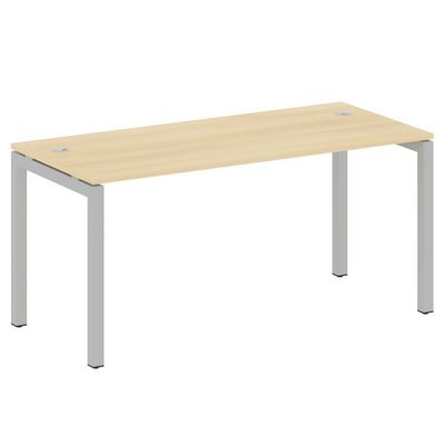 Metal System Quattro 5x5 50БП.СП-4 (Акация лорка/Серый) Стол письменный на П-образном м/к