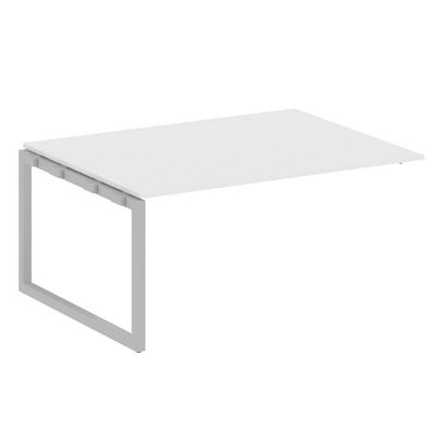 Metal System Quattro 5x5 50БО.ППРГ-4 (Белый/Серый) Проходной наборный элемент переговорного стола на О-образном м/к