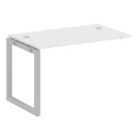 Metal System Quattro 5x5 50БО.ПРС-СП-1.2 (Белый/Серый) Проходной наборный элемент рабочей станции на О-образном м/к