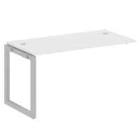 Metal System Quattro 5x5 50БО.ПРС-СП-1.3 (Белый/Серый) Проходной наборный элемент рабочей станции на О-образном м/к