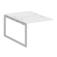 Metal System Quattro 5x5 50БО.ПРС-СП-2.1 (Белый/Серый) Проходной наборный элемент рабочей станции на О-образном м/к