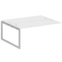 Metal System Quattro 5x5 50БО.ПРС-СП-2.5 (Белый/Серый) Проходной наборный элемент рабочей станции на О-образном м/к