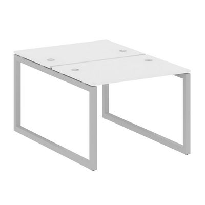 Metal System Quattro 5x5 50БО.РАС-СП-2.1 (Белый/Серый) Рабочая станция на О-образном м/к