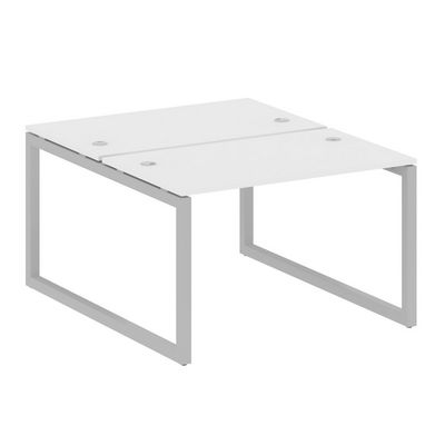 Metal System Quattro 5x5 50БО.РАС-СП-2.2 (Белый/Серый) Рабочая станция на О-образном м/к