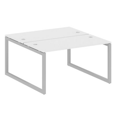 Metal System Quattro 5x5 50БО.РАС-СП-2.3 (Белый/Серый) Рабочая станция на О-образном м/к