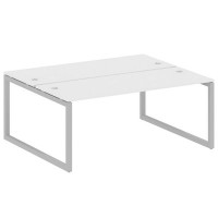 Metal System Quattro 5x5 50БО.РАС-СП-2.5 (Белый/Серый) Рабочая станция на О-образном м/к