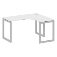 Metal System Quattro 5x5 50БО.СА-3 Пр (Белый/Серый) Стол криволинейный правый на О-образном м/к