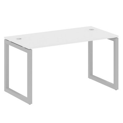 Metal System Quattro 5x5 50БО.СП-3 (Белый/Серый) Стол письменный на О-образном м/к