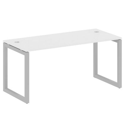 Metal System Quattro 5x5 50БО.СП-4 (Белый/Серый) Стол письменный на О-образном м/к