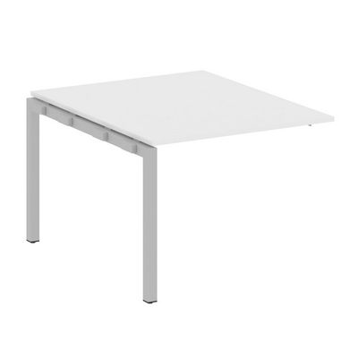 Metal System Quattro 5x5 50БП.ППРГ-1 (Белый/Серый) Проходной наборный элемент переговорного стола на П-образном м/к