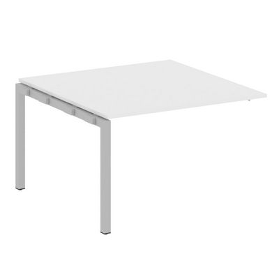 Metal System Quattro 5x5 50БП.ППРГ-2 (Белый/Серый) Проходной наборный элемент переговорного стола на П-образном м/к