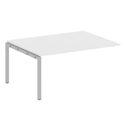 Metal System Quattro 5x5 50БП.ППРГ-4 (Белый/Серый) Проходной наборный элемент переговорного стола на П-образном м/к