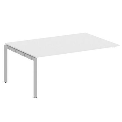 Metal System Quattro 5x5 50БП.ППРГ-5 (Белый/Серый) Проходной наборный элемент переговорного стола на П-образном м/к