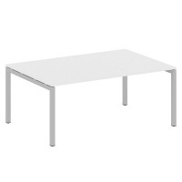 Metal System Quattro 5x5 50БП.ПРГ-1.5 (Белый/Серый) Переговорный стол на П-образном м/к