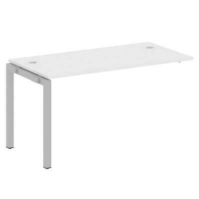 Metal System Quattro 5x5 50БП.ПРС-СП-1.3 (Белый/Серый) Проходной наборный элемент рабочей станции на П-образном м/к