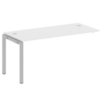 Metal System Quattro 5x5 50БП.ПРС-СП-1.4 (Белый/Серый) Проходной наборный элемент рабочей станции на П-образном м/к