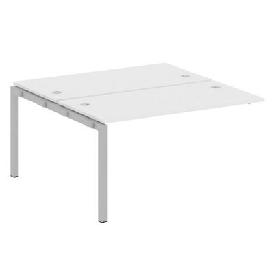 Metal System Quattro 5x5 50БП.ПРС-СП-2.3 (Белый/Серый) Проходной наборный элемент рабочей станции на П-образном м/к