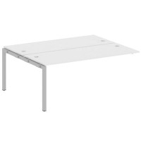 Metal System Quattro 5x5 50БП.ПРС-СП-2.5 (Белый/Серый) Проходной наборный элемент рабочей станции на П-образном м/к