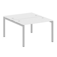 Metal System Quattro 5x5 50БП.РАС-СП-2.2 (Белый/Серый) Рабочая станция на П-образном м/к