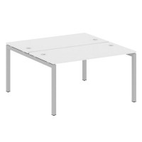 Metal System Quattro 5x5 50БП.РАС-СП-2.3 (Белый/Серый) Рабочая станция на П-образном м/к