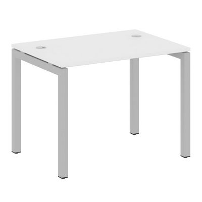 Metal System Quattro 5x5 50БП.СП-1 (Белый/Серый) Стол письменный на П-образном м/к