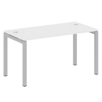Metal System Quattro 5x5 50БП.СП-3 (Белый/Серый) Стол письменный на П-образном м/к