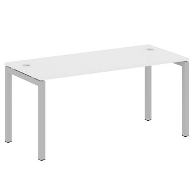 Metal System Quattro 5x5 50БП.СП-4 (Белый/Серый) Стол письменный на П-образном м/к