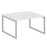 Metal System Quattro 5x5 50БО.ПРГ-1.3 (Дуб наварра/Серый) Переговорный стол на О-образном м/к