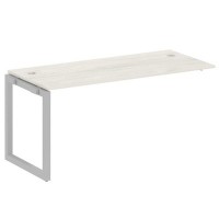 Metal System Quattro 5x5 50БО.ПРС-СП-1.4 (Дуб наварра/Серый) Проходной наборный элемент рабочей станции на О-образном м/к