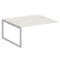 Metal System Quattro 5x5 50БО.ПРС-СП-2.4 (Дуб наварра/Серый) Проходной наборный элемент рабочей станции на О-образном м/к