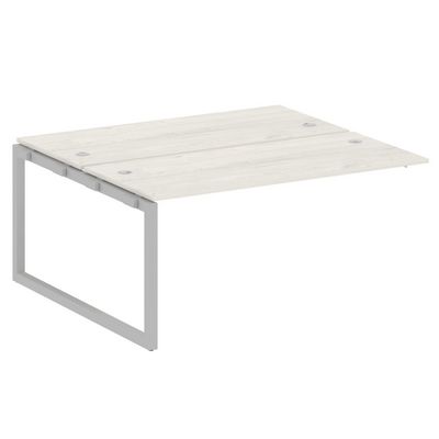 Metal System Quattro 5x5 50БО.ПРС-СП-2.4 (Дуб наварра/Серый) Проходной наборный элемент рабочей станции на О-образном м/к