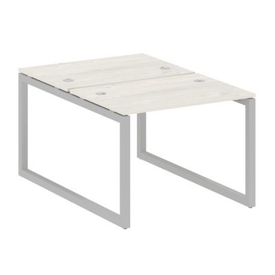 Metal System Quattro 5x5 50БО.РАС-СП-2.1 (Дуб наварра/Серый) Рабочая станция на О-образном м/к