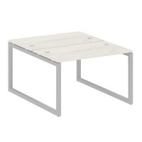 Metal System Quattro 5x5 50БО.РАС-СП-2.2 (Дуб наварра/Серый) Рабочая станция на О-образном м/к