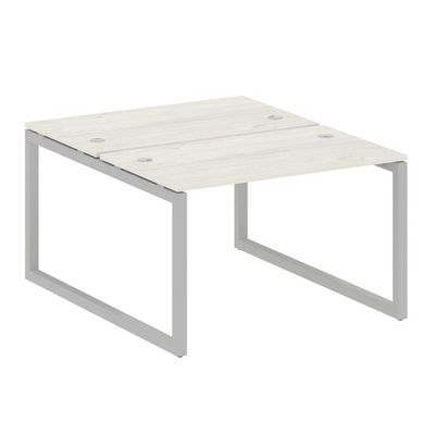 Metal System Quattro 5x5 50БО.РАС-СП-2.2 (Дуб наварра/Серый) Рабочая станция на О-образном м/к