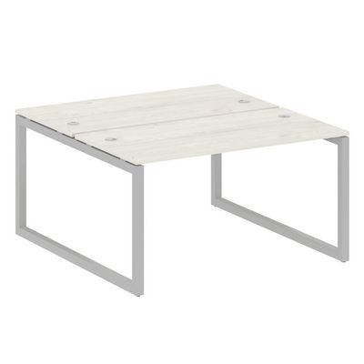 Metal System Quattro 5x5 50БО.РАС-СП-2.3 (Дуб наварра/Серый) Рабочая станция на О-образном м/к