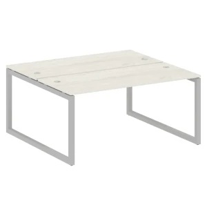 50БО.РАС-СП-2.4 (Дуб наварра/Серый) Рабочая станция на О-образном м/к